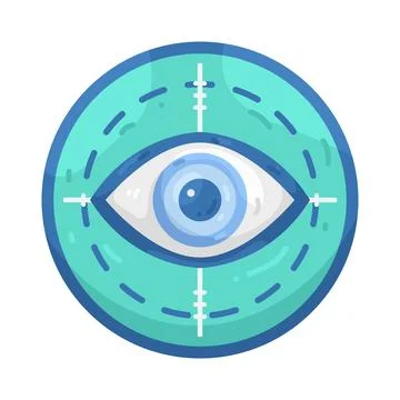 Illustration of digital eye Stock Illustration