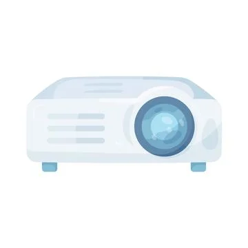 Illustration of digital projector 库存插图