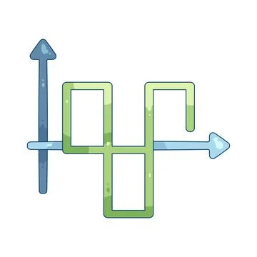 Illustration of digital signal Stock Illustration