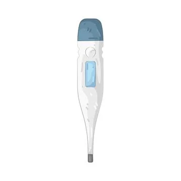 Illustration of digital thermometer Stock Illustration