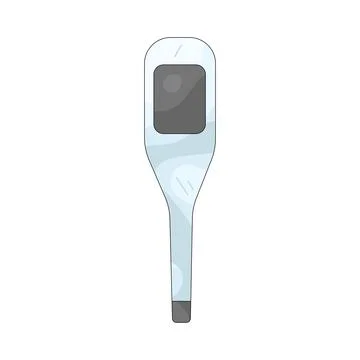 Illustration of digital thermometer Stock Illustration