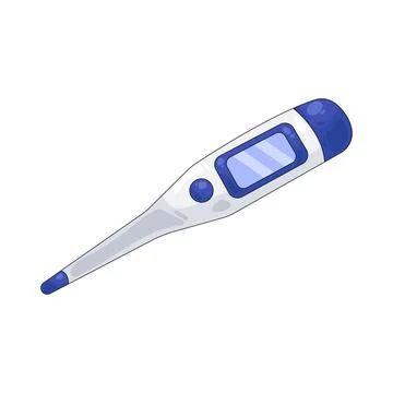 Illustration of digital thermometer Stock Illustration