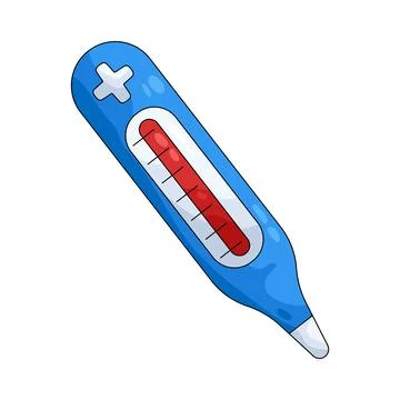 Illustration of digital thermometer Stock Illustration