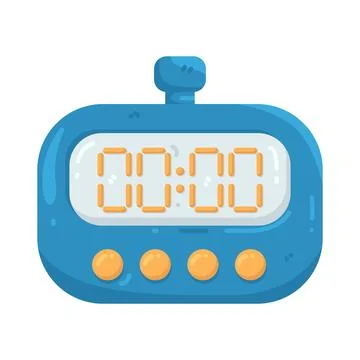 Illustration of digital timer 스톡 일러스트