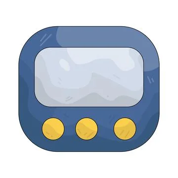 Illustration of digital timer Illustrazione stock