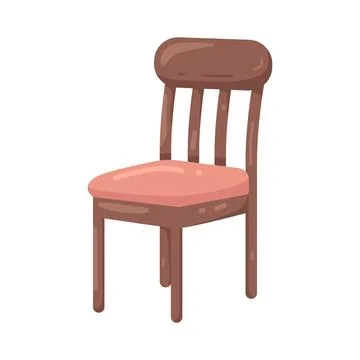 Illustration of dining chair Ilustración de archivo