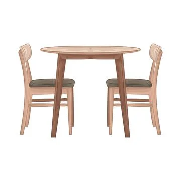 Illustration of dining table Illustrazione stock