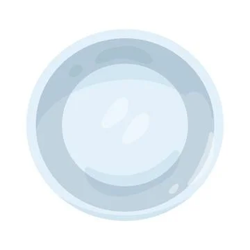 Illustration of dinner plate Stock Illustration