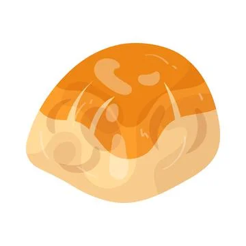 Illustration of dinner roll Stock Illustration