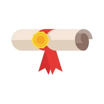 Illustration of diploma Stock Illustration