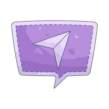 Illustration of direct message Illustrazione stock