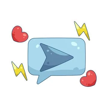 Illustration of direct message Stock Illustration