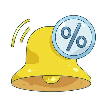 Illustration of discount notification Stock Illustration