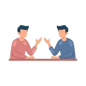 Illustration of Discussion Stock Illustration