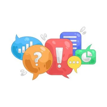 Illustration of discussion Stock Illustration