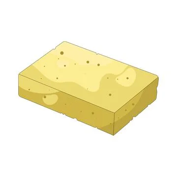 Illustration of dish sponge Stock Illustration