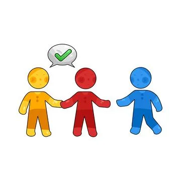 Illustration of Diverse Group Stock Illustration