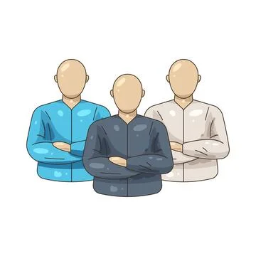 Illustration of diverse team Stock Illustration