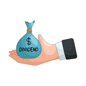 Illustration of dividend Stock Illustration