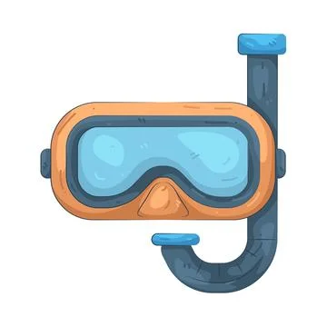 Illustration of diving mask Illustration