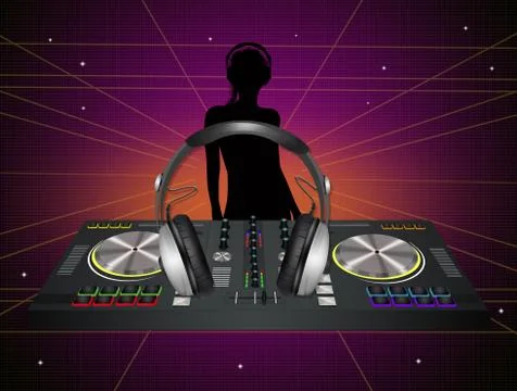 Illustration of dj Stock Illustration