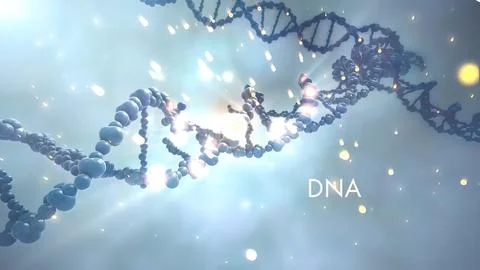 Illustration DNA molecules with antiparallel structure Illustration