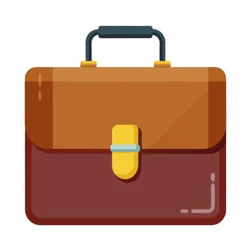 Illustration of Document Briefcase isolated on white Stock Illustration