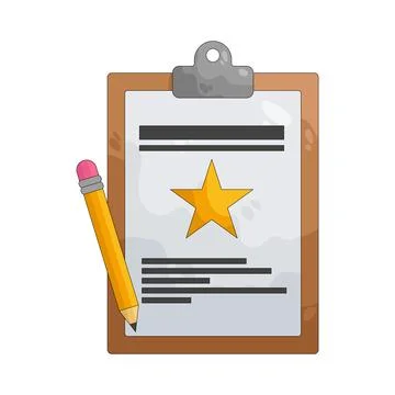 Illustration of document 스톡 일러스트