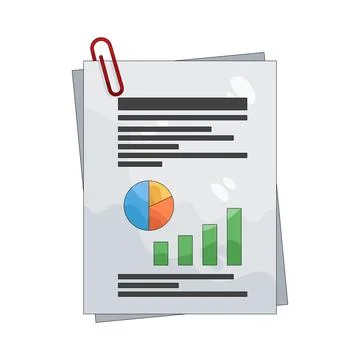 Illustration of document 스톡 일러스트