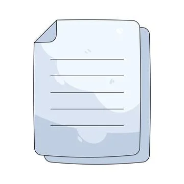 Illustration of document Illustrazione stock