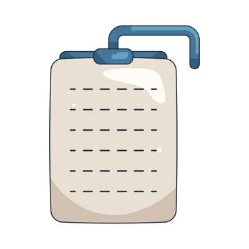 Illustration of document with text lines Stock Illustration