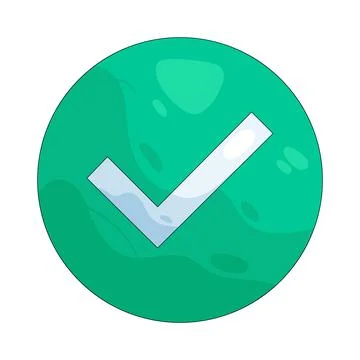 Illustration of done button Stock Illustration