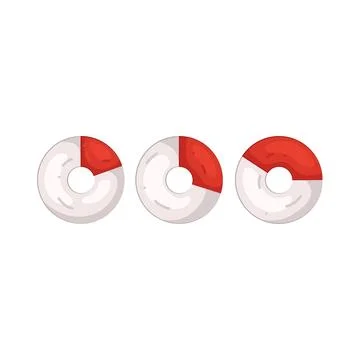Illustration of donut chart Stock Illustration
