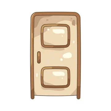 Illustration of door Ilustración de archivo