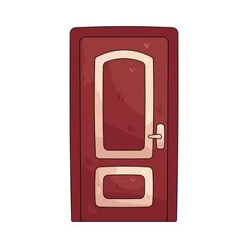 Illustration of door Ilustración de archivo