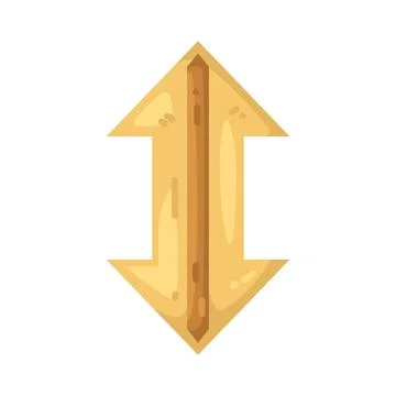 Illustration of double arrow Stock Illustration