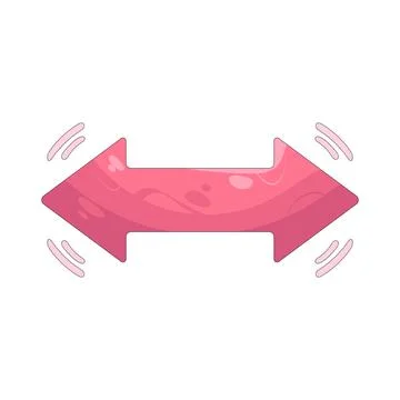 Illustration of double arrow Stock Illustration