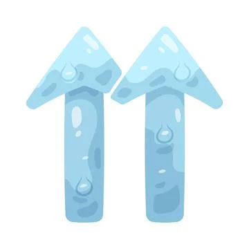 Illustration of double arrow up Stock Illustration