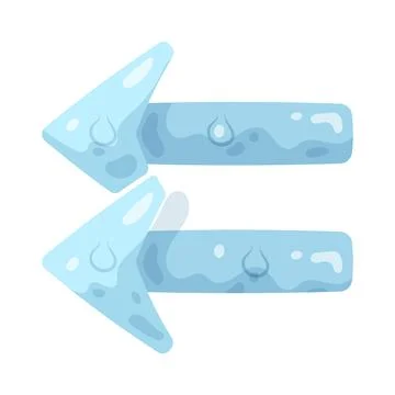 Illustration of double arrow left Stock Illustration