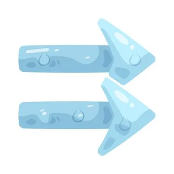 Illustration of double arrow right Stock Illustration