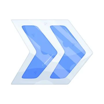 Illustration of double arrow right Stock Illustration