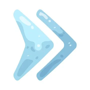 Illustration of double chevron right Stock Illustration