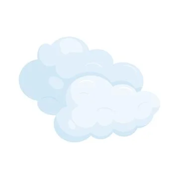 Illustration of double cloud 스톡 일러스트