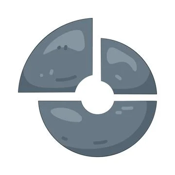 Illustration of doughnut chart Stock Illustration