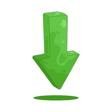 Illustration of down arrow 스톡 일러스트