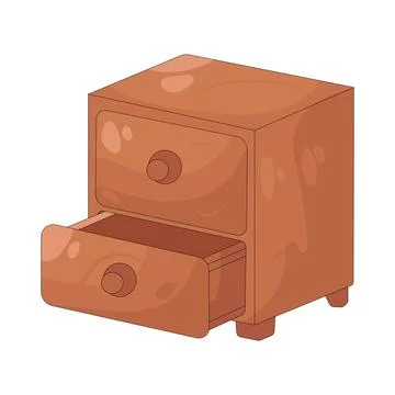 Illustration of drawer Ilustración de archivo