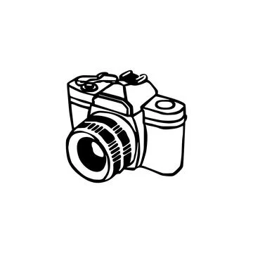 Illustration drawing design camera vector Stock Illustration