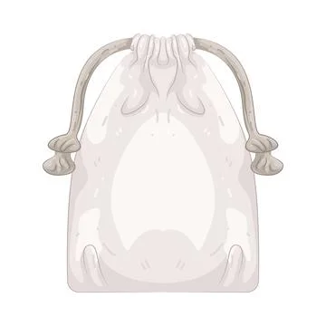 Illustration of drawstring bag Stock Illustration