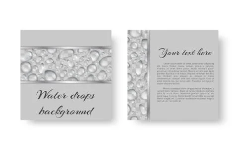 Illustration with droplets Stock Illustration