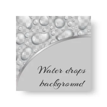 Illustration with drops of water Stock Illustration
